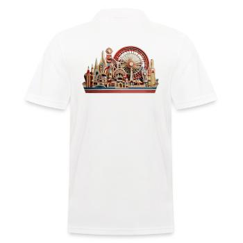 Parc d’attractions Foire, Fête foraine, Festival folklorique - Polo Homme - blanc - Dos - Kai (181cm)