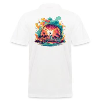 Parc d’attractions Foire, Fête foraine, Festival folklorique - Polo Homme - blanc - Dos - Kai (181cm)