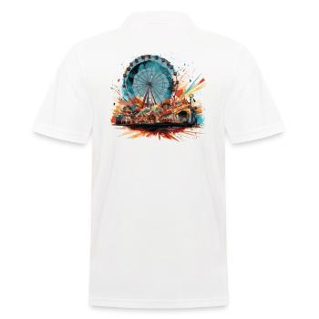 Parc d’attractions Foire, Fête foraine, Festival folklorique - Polo Homme - blanc - Dos - Kai (181cm)