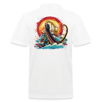 Parc D’attractions, Foire, Fête foraine, Fête foraine - Polo Homme - blanc - Dos - Kai (181cm)