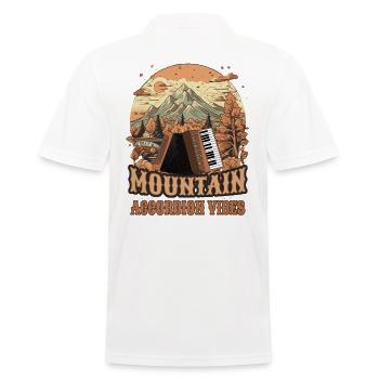 Accordéoniste Musicien d’accordéon Dictons - Polo Homme - blanc - Dos - Kai (181cm)
