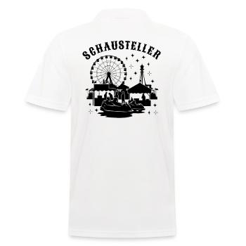 Schausteller Jahrmarkt Volksfest Rummelplatz - Männer Poloshirt - Weiß - Hinten - Kai (181cm)
