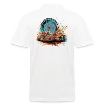 Parc d’attractions Foire, Fête foraine, Festival folklorique - Polo Homme - blanc - Dos - Kai (181cm)