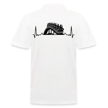Amusement park, fairground, funfair - Men's Polo Shirt - white - Back - Kai (181cm)