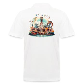Parc d’attractions Foire, Fête foraine, Festival folklorique - Polo Homme - blanc - Dos - Kai (181cm)