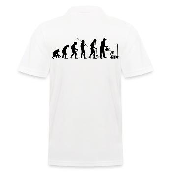Jardin, Agriculteur, Paysagiste, Plantes - Polo Homme - blanc - Dos - Kai (181cm)