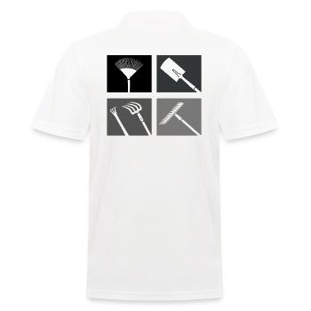 Jardinier, Agriculteur, Paysagiste, Plantes, Jardin - Polo Homme - blanc - Dos - Kai (181cm)