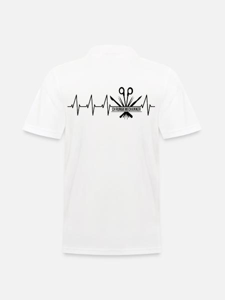 Professions Training Passed Heartbeat - Men's Polo Shirt - white