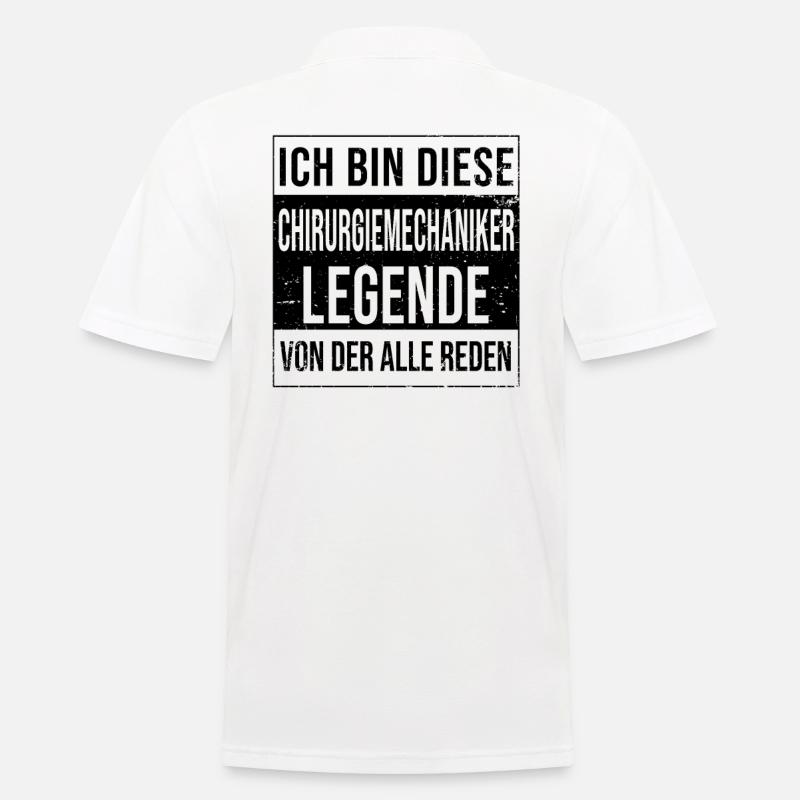 Berufe Ausbildung bestanden Legende - Männer Poloshirt - Weiß