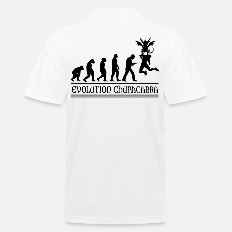 Kryptozoologen Chupacabra-Kreaturen Evolution - Männer Poloshirt - Weiß