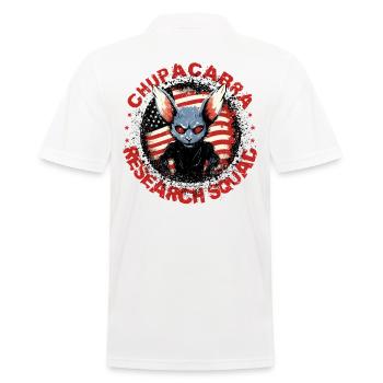 Cryptozoologists Chupacabra Creatures Funny - Men's Polo Shirt - white - Back - Kai (181cm)