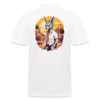 Cryptozoologists Chupacabra Creatures Porto-Rico - Men's Polo Shirt - white - Back - Kai (181cm)