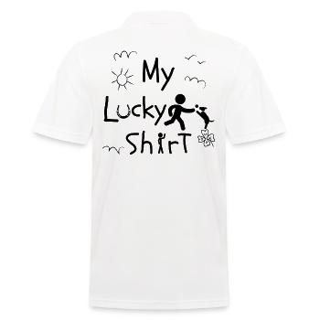 Dog Dog Owner Accessories Dog Lovers - Men's Polo Shirt - white - Back - Kai (181cm)