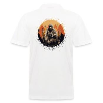 Photographe de paysage, Appareil photo, Photographe de nature - Polo Homme - blanc - Dos - Kai (181cm)
