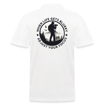 Photographes Dictons Drôles Photographe Nature Animale - Polo Homme - blanc - Dos - Kai (181cm)