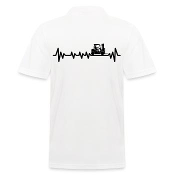 Forklift Driver Warehouse Manager Warehouse Manager Occupations - Men's Polo Shirt - white - Back - Kai (181cm)