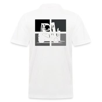 Forklift Driver Warehouse Manager Warehouse Manager Occupations - Men's Polo Shirt - white - Back - Kai (181cm)
