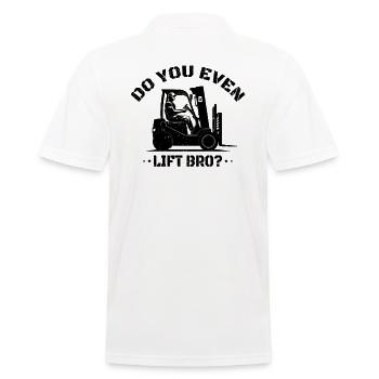 Forklift Driver Warehouse Manager Warehouse Manager Occupations - Men's Polo Shirt - white - Back - Kai (181cm)