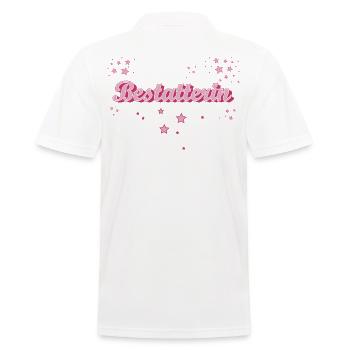 Friedhof Abschluss-Geschenk Bestatterin - Männer Poloshirt - Weiß - Hinten - Kai (181cm)