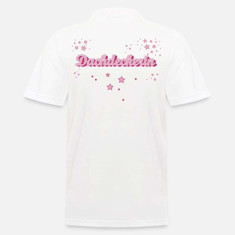 Dachdecker Abschluss-Geschenk Handwerker - Männer Poloshirt - Weiß