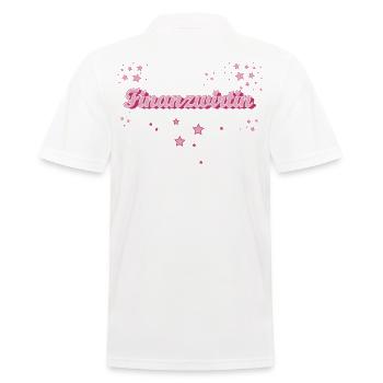 Finanzamt Abschluss-Geschenk Finanzwirtin - Männer Poloshirt - Weiß - Hinten - Kai (181cm)