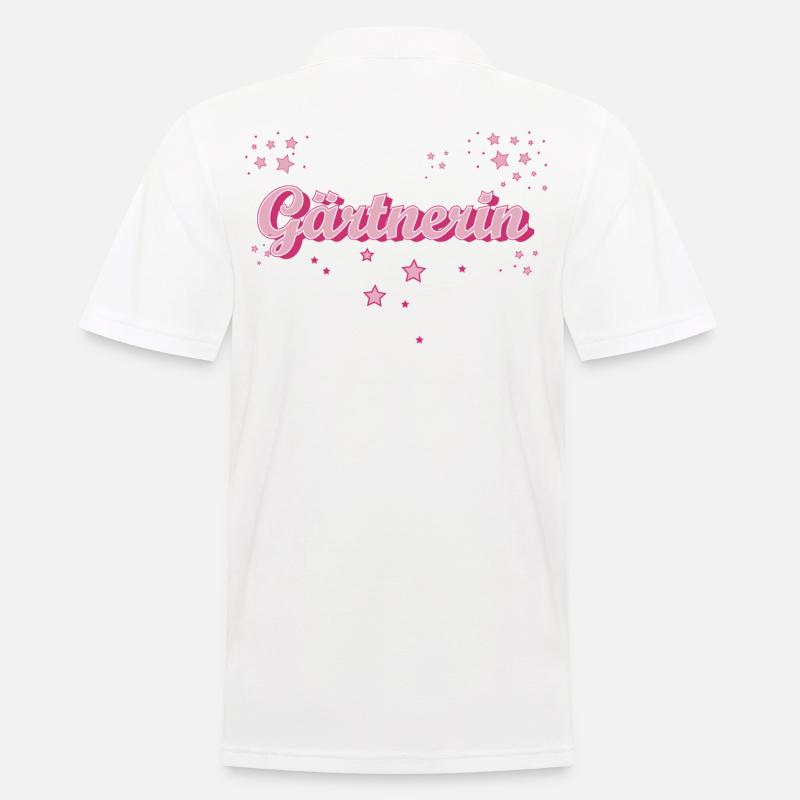 Landschaftsgärtner Abschluss-Geschenk Gärtnerin - Männer Poloshirt - Weiß