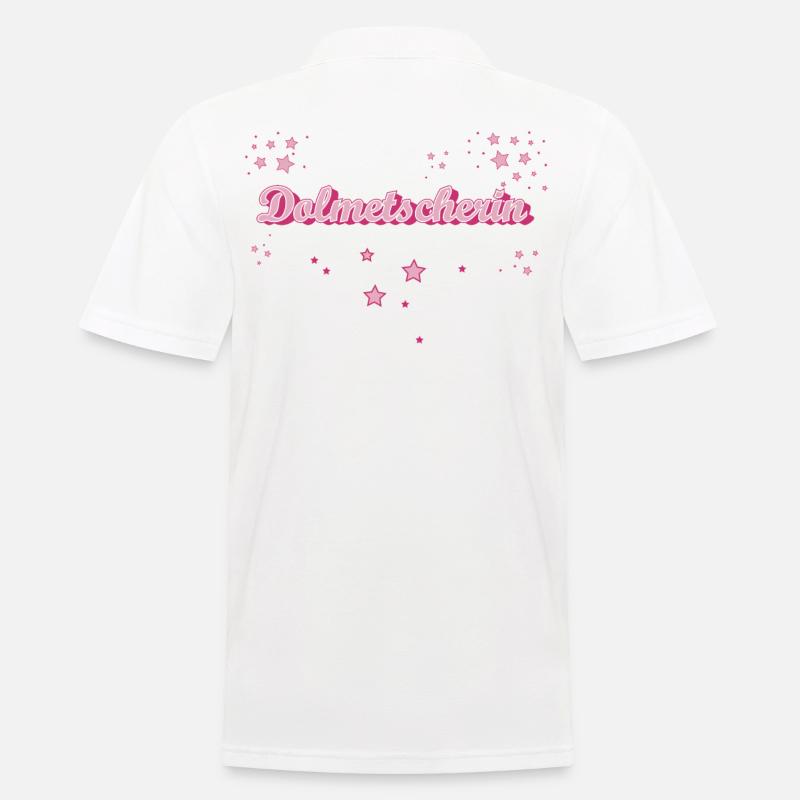 Übersetzer Abschluss-Geschenk Dolmetscherin - Männer Poloshirt - Weiß
