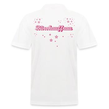 Angestellter Abschluss-Geschenk Bürokauffrau - Männer Poloshirt - Weiß - Hinten - Kai (181cm)