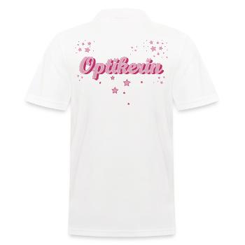 Optiker Abschluss-Geschenk Optikerin - Männer Poloshirt - Weiß - Hinten - Kai (181cm)