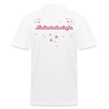Drucker Abschluss-Geschenk Medientechnologin - Männer Poloshirt - Weiß - Hinten - Kai (181cm)