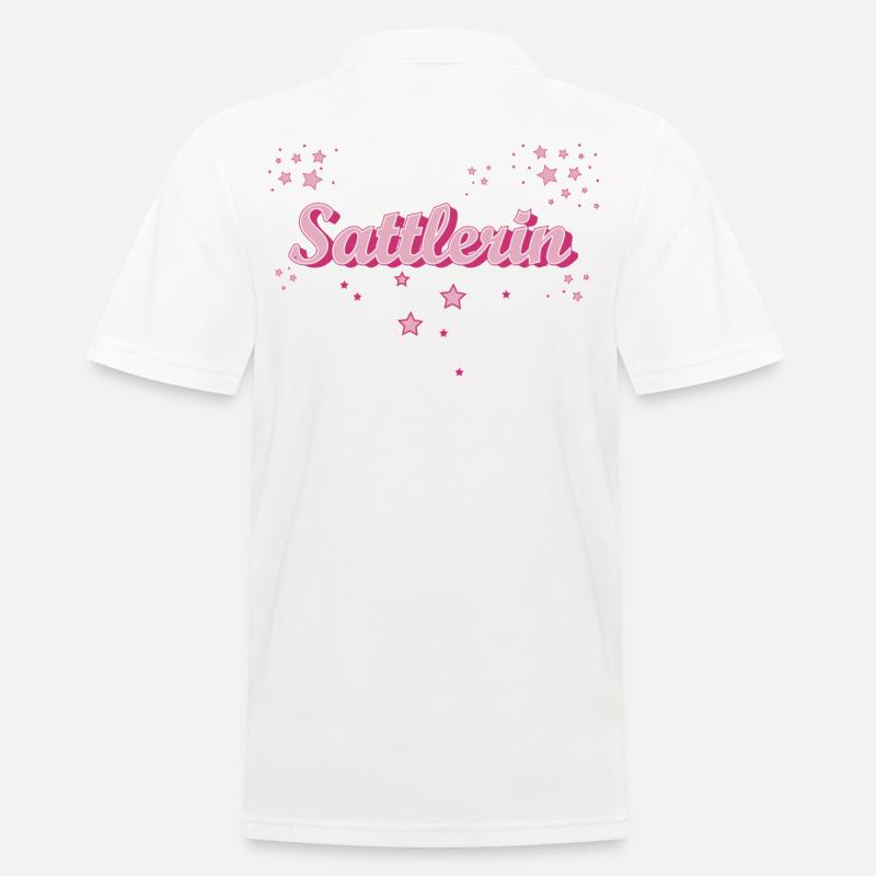 Polsterer Abschluss-Geschenk Sattlerin - Männer Poloshirt - Weiß