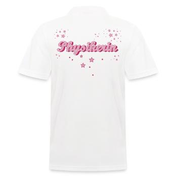 Physik Abschluss-Geschenk Physikerin - Männer Poloshirt - Weiß - Hinten - Kai (181cm)