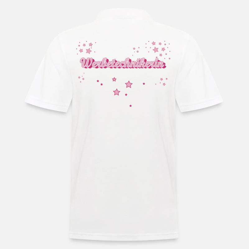 Werbegestalter Abschluss-Geschenk Werbetechnikerin - Männer Poloshirt - Weiß