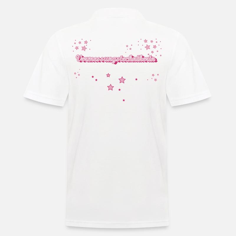 Vermesser Abschluss-Geschenk - Männer Poloshirt - Weiß