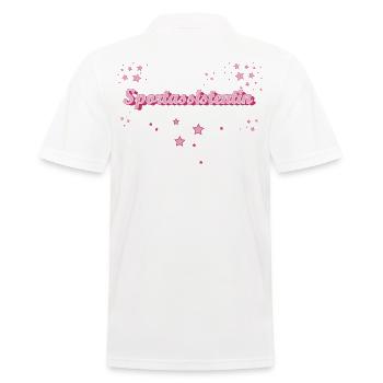 Co-Trainer Abschluss-Geschenk Sportassistentin - Männer Poloshirt - Weiß - Hinten - Kai (181cm)
