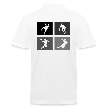 Joueur de handball Handball Ballon Jeu de handball - Polo Homme - blanc - Dos - Kai (181cm)