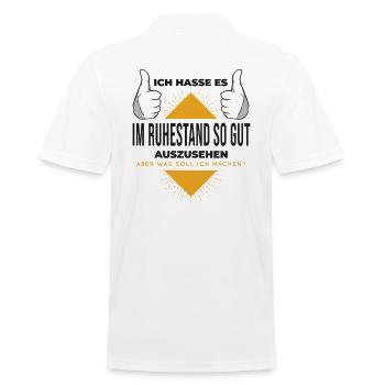 Ruhestand Renteneintritt Pensioner Rente lustiges - Männer Poloshirt - Weiß - Hinten - Kai (181cm)