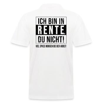 Ruhestand Renteneintritt Pensioner Rente lustiges - Männer Poloshirt - Weiß - Hinten - Kai (181cm)