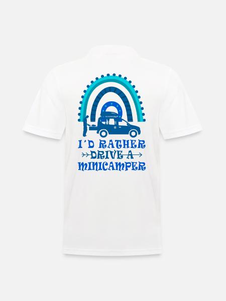 Minicamper Sayings Camping-Camper Microcamper - Men's Polo Shirt - white