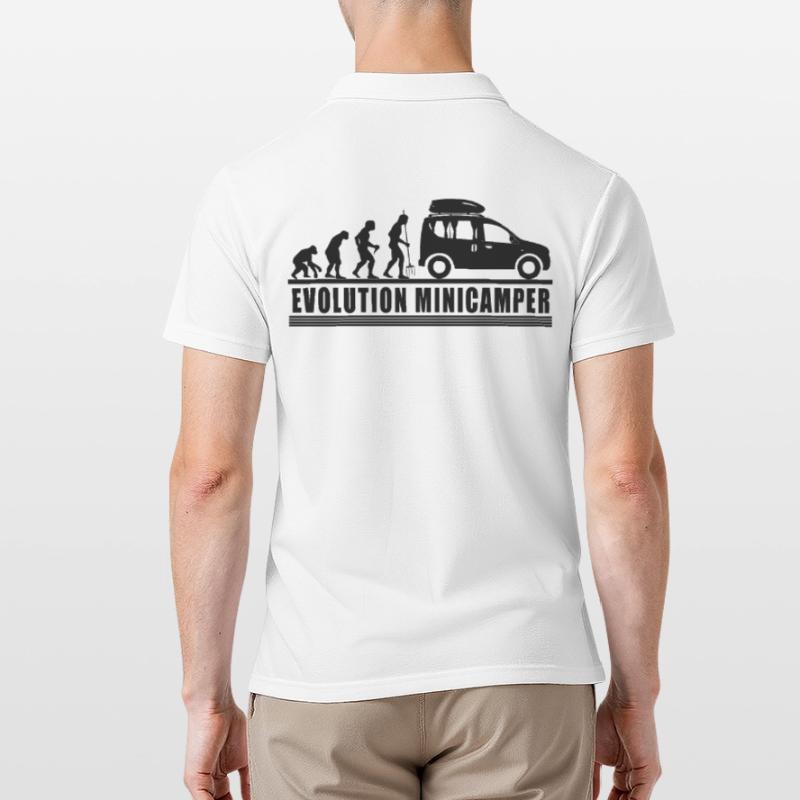 Evolution Minicamper Camping-Camper Microcamper Männer Poloshirt
