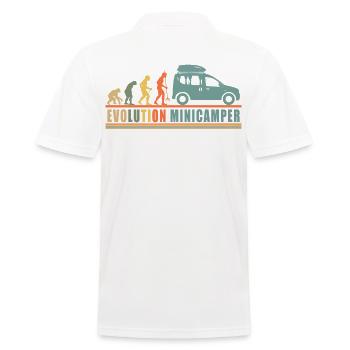Evolution Minicamper Camping-Camper Microcamper - Männer Poloshirt - Weiß - Hinten - Kai (181cm)