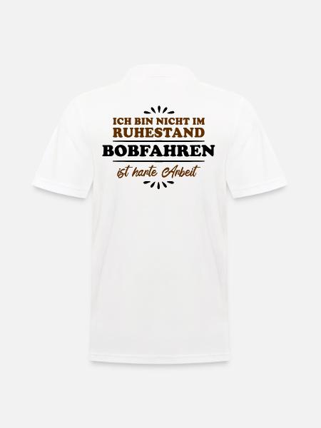 Retirement Pensioner Pensioner Bobsleigh Driver - Men's Polo Shirt - white