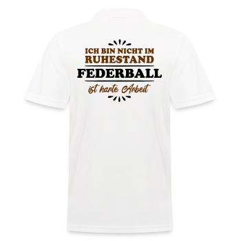 Retraité Retraité Badminton - Polo Homme - blanc - Dos - Kai (181cm)