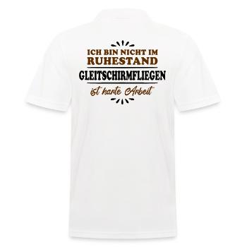 Ruhestand Rentner Pensioner Gleitschirmflieger - Männer Poloshirt - Weiß - Hinten - Kai (181cm)