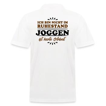 Pensionné Retraité Jogger - Polo Homme - blanc - Dos - Kai (181cm)