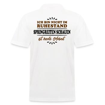 Retraité Retraité Cavalier d’obstacles - Polo Homme - blanc - Dos - Kai (181cm)