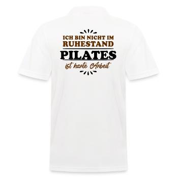 Retraité Retraité Pilates - Polo Homme - blanc - Dos - Kai (181cm)