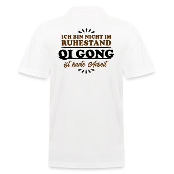 Retraité Retraité Qi-Gong - Polo Homme - blanc - Dos - Kai (181cm)
