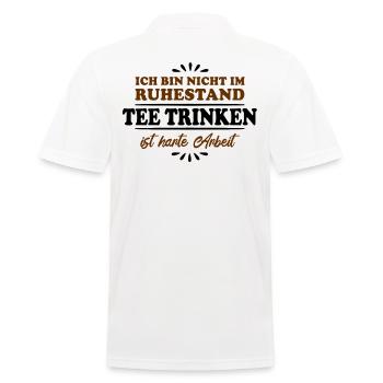 Ruhestand Rentner Pensioner Tee-trinken - Männer Poloshirt - Weiß - Hinten - Kai (181cm)