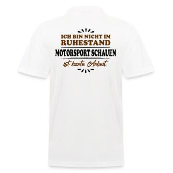 Retraité Retraité Motorsport - Polo Homme - blanc - Dos - Kai (181cm)